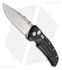 Hogue Knives EX01 Knife Black Aluminum Handle Drop Point (3.5" Tumble Plain)