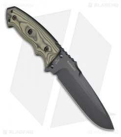 Hogue Knives EX-F01 Tactical Fixed Blade Knife Green G10 (5.5" Black) 35178 -Knives Shop BHQ 8734 02