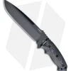 Hogue Knives EX-F01 Large Tactical Fixed Blade Knife Black G10 (7" Plain) 35159