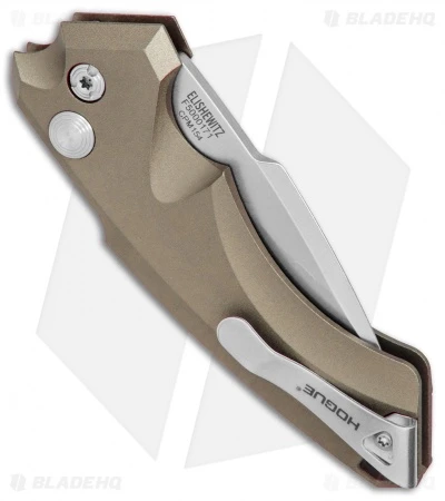 Hogue Knives EX-A05 Spear Point Automatic Knife FDE (3.5" Stonewash) 34534 4 Hogue Knives EX-A05 Spear Point Automatic Knife FDE (3.5" Stonewash) 34534 - Image 2