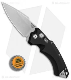 Hogue Knives EX-A05 Spear Point Automatic Knife Black (3.5" Stonewash) 34530 -Knives Shop Hogue Automatic Black spear point tumble BHQ 80668 er bottlecap
