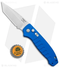 Hogue Ballista Tanto Automatic Knife Matte Blue (3.5" Tumbled) 64123 -Knives Shop Hogue Ballista Auto Matte Blue Tanto Tumbled BHQ 140238 jr bottlecap