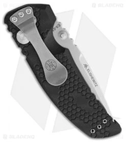 Hogue Knives EX-01 Drop Point Folding Knife Black G-10 (3.5" Stonewash) 34177 -Knives Shop Hogue EX 01 DP Black SW BHQ 54440 jr side