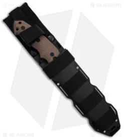 Hogue Knives EX F01 Large Tanto Fixed Blade Brown G-10 (7" Black A2) -Knives Shop Hogue EX F01 Tanto FB A BHQ 87685 td sheath