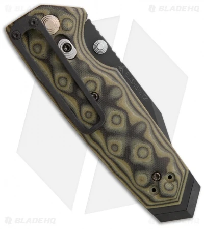 Hogue Knives EX02 Knife Spear Point Green G-Mascus (3.375" Black Plain) 34278 4 Hogue Knives EX02 Knife Spear Point Green G-Mascus (3.375" Black Plain) 34278 - Image 2