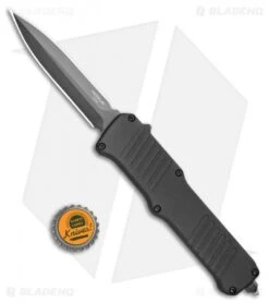 Hogue Incursion D/E OTF Automatic Knife Black Aluminum (3.875" Black) 54066 -Knives Shop Hogue Incursion DE OTF Auto Black Alum Black 54066 EXLKRL BHQ 108441 jr bottlecap