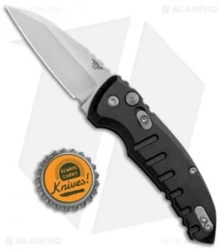 Hogue Knives A01 Microswitch Wharncliffe Automatic Knife Black (2.6" SW) 24100 -Knives Shop Hogue Knives A01 Microswitch Wharncliffe Auto Black SW 24100 BHQ 92703 jr bottlecap