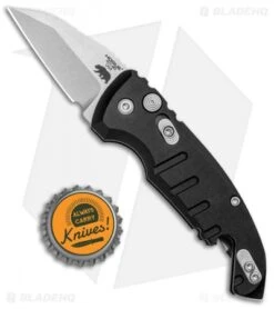 Hogue Knives CA Legal A01 Microswitch Wharncliffe Auto Knife Black (1.8" SW) -Knives Shop Hogue Knives CA Legal A01 Microswitch Auto Black SW 24140 BHQ 81357 jr bottlecap
