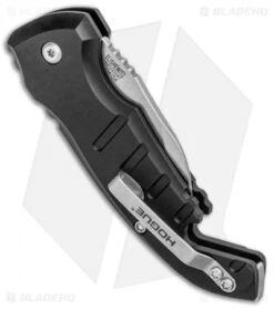 Hogue Knives CA Legal A01 Microswitch Wharncliffe Auto Knife Black (1.8" SW) -Knives Shop Hogue Knives CA Legal A01 Microswitch Auto Black SW 24140 BHQ 81357 jr side