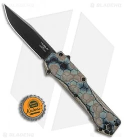 Hogue Knives Compound Clip Point OTF Automatic Knife DE G-Mascus (3.5" Black) -Knives Shop Hogue Knives Compound CP OTF Auto DE G Mascus Black 34034 EXLMGE BHQ 105346 jr bottlecap
