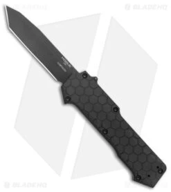 Hogue Knives Compound OTF Automatic Knife Tanto Black W/ Tritium (3.5" Black)