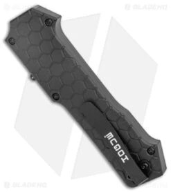 Hogue Knives Compound OTF Automatic Knife Tanto Black W/ Tritium (3.5" Black) -Knives Shop Hogue Knives Compound OTF Auto Tanto Black Black BHQ 139588 jr side
