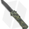 Hogue Knives Compound Tanto OTF Automatic Knife Green G-Mascus (3.5" Black) -Knives Shop Hogue Knives Compound OTF Tanto Auto Green G Mascus Black BHQ 93913 jr