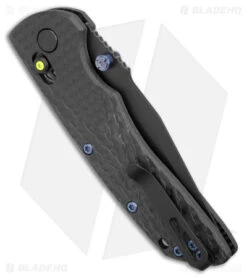 Hogue Knives Deka Clip Point Knife Black Carbon Fiber (3.25" Black DLC 20CV) -Knives Shop Hogue Knives Deka CP CF Black BHQ 176981 jr side