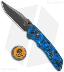 Hogue Knives Deka Clip Point Pocket Knife Blue Lava G-Mascus (3.25" Black 20CV) -Knives Shop Hogue Knives Deka Folding DP Blue Lava G Mascus Black 24275 EXLMGE BHQ 120553 jr bottlecap