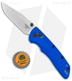 Hogue Knives Deka MagnaCut Clip Point Knife Blue Polymer (3.25" Stonewash) -Knives Shop Hogue Knives Deka MagnaCut CP Blue Polymer SW BHQ 140227 jr bottlecap