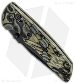 Hogue Knives Deka Wharncliffe Pocket Knife Green G-Mascus (3.25" Black 20CV) -Knives Shop Hogue Knives Deka Modified Wharncliffe Knife Green G Mascus Black BHQ 102928 kp side