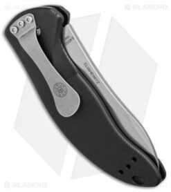 Hogue Knives EX-A04 Upswept Automatic Knife Matte Black (3.5" Tumbled) -Knives Shop Hogue Knives EX A04 Upswept matte black tumbled BHQ 72287 er side