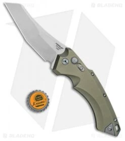 Hogue Knives EX-A05 Wharncliffe Automatic Knife OD Green (4" Stonewash) 34501 -Knives Shop Hogue Knives EX A05 Wharncliffe 4in Auto OD Green SW 34501 BHQ 100445 jr bottlecap