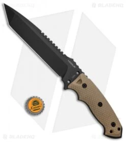 Hogue Knives EX-F01 Large Tanto Fixed Blade FDE G-10 (7" Black) 35108 -Knives Shop Hogue Knives EX F01 Tactical Tanto FDE G 10 Black 35107 BHQ 87408 jr bottlecap 2