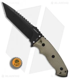 Hogue Knives EX-F01 Tactical Tanto Fixed Blade FDE G-10 (5.5" Black) 35127 -Knives Shop Hogue Knives EX F01 Tactical Tanto FDE G10 black BHQ 82397 er bottlecap