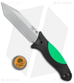 Hogue Knives EX-F02 Tanto Dive Knife Black/Green (4.5" Stonewash) 35265 -Knives Shop Hogue Knives EX F02 Tanto Black Green SW 35265 BHQ 81363 jr bottlecap