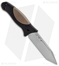 Hogue Knives EX-F02 Tanto Fixed Blade Knife FDE (4.5" Stonewash) 35253 -Knives Shop Hogue Knives EX F02 Tanto Fixed FDE SW 35263 BHQ 21459 jr spine