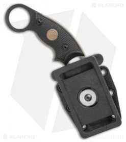 Hogue Knives EX-F03 Hawkbill Karambit Knife Tactical Black (2.25" FDE) 37320 -Knives Shop Hogue Knives EX F03 Hawkbill Karambit Knife Emperor Scorpion 2.25 FDE 37320 BHQ 118613 LS Sheath