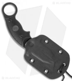 Hogue Knives EX-F03 Hawkbill Karambit Knife Tactical Black (2.25" Grey) 37322 -Knives Shop Hogue Knives EX F03 Hawkbill Karambit Knife Tactical 2.25 Grey 37322 BHQ 118615 LS Sheath2