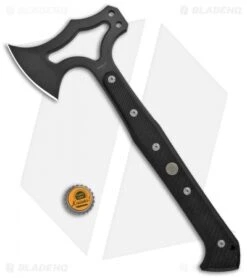Hogue Knives EX-T01 Tomahawk Axe Black G-10 Sig Medallion (Gray) -Knives Shop Hogue Knives EX T01 Tomahawk Axe Black G 10 Sig Medallion Gray 37772 BHQ 100455 jr bottlecap