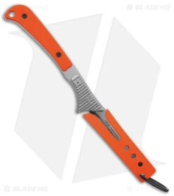 Hogue Knives Expel Scalpel Fixed Blade Knife Orange G-10 (2.5" Stonewash ) 35874 -Knives Shop Hogue Knives Expel Scalpel FBK Orange G10 2in SW BHQ 179506 td sheath