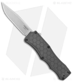 Hogue Knives Exploit OTF Automatic Knife Clip Point Gray (3.5" Stonewash) 34052