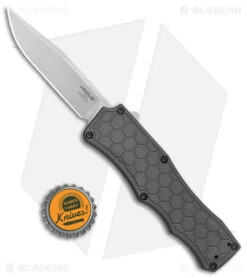 Hogue Knives Exploit OTF Automatic Knife Clip Point Gray (3.5" Stonewash) 34052 -Knives Shop Hogue Knives Exploit OTF Auto CP Gray SW BHQ 93910 jr bottlecap
