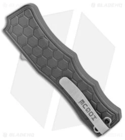 Hogue Knives Exploit OTF Automatic Knife Clip Point Gray (3.5" Stonewash) 34052 -Knives Shop Hogue Knives Exploit OTF Auto CP Gray SW BHQ 93910 jr side
