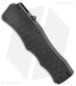 Hogue Knives Exploit OTF Automatic Knife Tanto Black (3.5" Black) 34047 -Knives Shop Hogue Knives Exploit OTF Auto Tanto Black Black BHQ 139687 jr spine