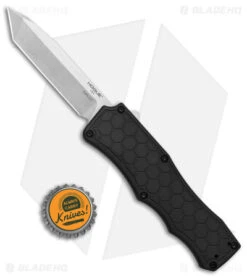 Hogue Knives Exploit OTF Automatic Knife Tanto Black (3.5" Stonewash) 34040 -Knives Shop Hogue Knives Exploit OTF Auto Tanto Black SW BHQ 93904 jr bottlecap