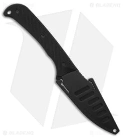 Hogue Knives Extrak Fixed Blade Knife Black G-10 (3.3" Black Cerakote) 35869 -Knives Shop Hogue Knives Extrak FBK Black G10 3in Black Cerakote BHQ 179505 td sheath