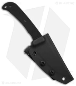 Hogue Knives Extrak Fixed Blade Knife Black G-10 (3.3" Black Cerakote) 35869 -Knives Shop Hogue Knives Extrak FBK Black G10 3in Black Cerakote BHQ 179505 td sheath2