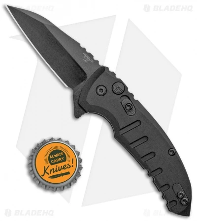 Hogue X1 Microflip Wharncliffe Flipper Knife Matte Black (2.6" Black) 24166 6 Hogue X1 Microflip Wharncliffe Flipper Knife Matte Black (2.6" Black) 24166 - Image 4