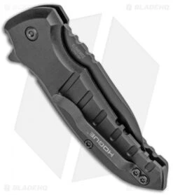 Hogue X1 Microflip Wharncliffe Flipper Knife Matte Black (2.6" Black) 24166 8 Hogue X1 Microflip Wharncliffe Flipper Knife Matte Black (2.6" Black) 24166 -Knives Shop Hogue Knives Microflip Wharncliffe Matte Black Black 24166 BHQ 93898 jr side