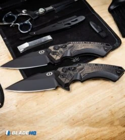 Hogue Knives/Outlaw Ordnance X5 Auto Knife Class Barbershop (3.25" Black) -Knives Shop Hogue Knives Outlaw Ordnance X5 Auto Knife Class Barbershop Working BHQ 107277 kp barbershop web