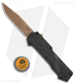 Hogue Knives SIG Compound Scorpion OTF Automatic Knife Black G10 (3.5" FDE PVD) -Knives Shop Hogue Knives SIG Compound Scorpion OTF Auto Black G 10 FDE BHQ 118463 jr bottlecap