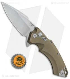 Hogue Knives X5 Spear Point Flipper Knife FDE (3.5" Stonewash) 34574 -Knives Shop Hogue Knives X 5 SP FDE SW 3.5in 34574 BHQ 81371 jr bottlecap
