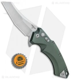 Hogue Knives X5 Wharncliffe Flipper Knife OD Green (3.5" Stonewash) 34561 -Knives Shop Hogue Knives X 5 Wharncliffe Flipper OD Green SW 3.5in 34561 BHQ 81368 jr bottlecap