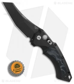 Hogue Knives EX-A05 Wharncliffe Automatic Knife Black G-Mascus (3.5" Black) -Knives Shop Hogue Knives X A05 Wharncliffe black G mascus black BHQ 76672 er bottlecap