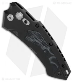 Hogue Knives EX-A05 Wharncliffe Automatic Knife Black G-Mascus (3.5" Black) -Knives Shop Hogue Knives X A05 Wharncliffe black G mascus black BHQ 76672 er spine