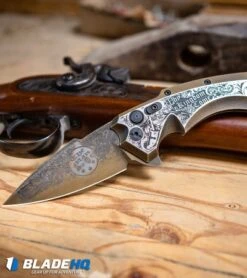 Hogue Knives/Outlaw Ordnance/Manspot X5 Flipper Knife (3.5" Bronze) Exclusive -Knives Shop Hogue Knives X5 Spear Point Flipper Knife Bronze Manspot Exclusive BHQ 105684 kp gun web 1