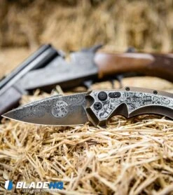 Hogue Knives/Outlaw Ordnance/Manspot X5 Flipper Knife (3.5" Bronze) Exclusive -Knives Shop Hogue Knives X5 Spear Point Flipper Knife Bronze Manspot Exclusive BHQ 105684 kp hay web 1