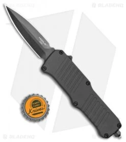 Hogue Mini Incursion D/E OTF Automatic Knife Black Aluminum (3" Black) 54076 -Knives Shop Hogue Mini Incursion DE OTF Auto Black Alum Black 54076 EXLKRL BHQ 108439 jr bottlecap