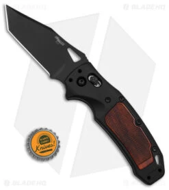 Hogue Sig K320 Classic AXG Tanto Knife Black Aluminum + Walnut (3.5" Black) -Knives Shop Hogue Sig K320 Classic AXG Tanto Knife Black Alum Walnut 3in Black BHQ 140231 td size